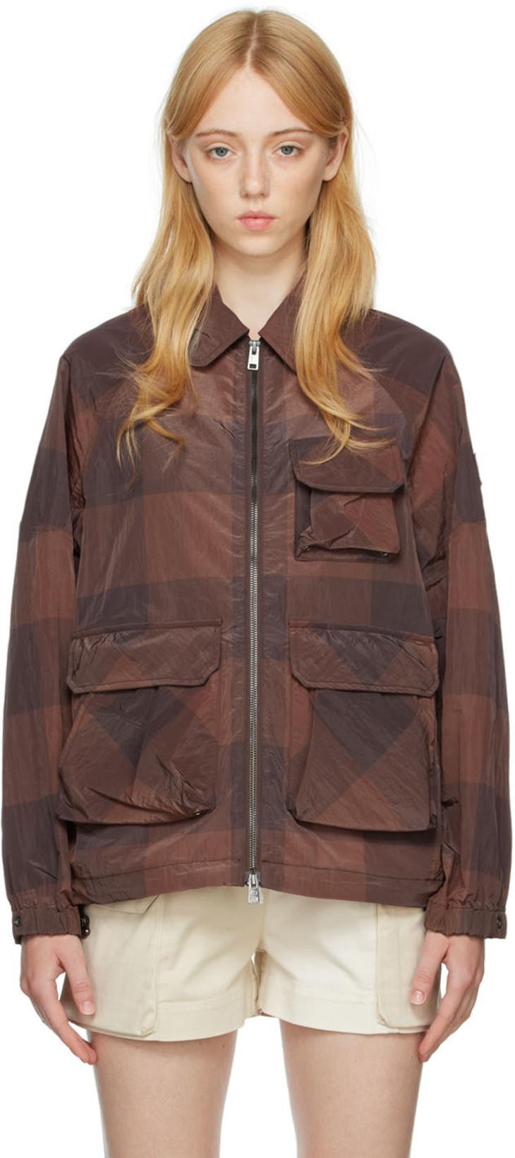 Brown Woolrich Nylon Jacket by DANIELLE CATHARI