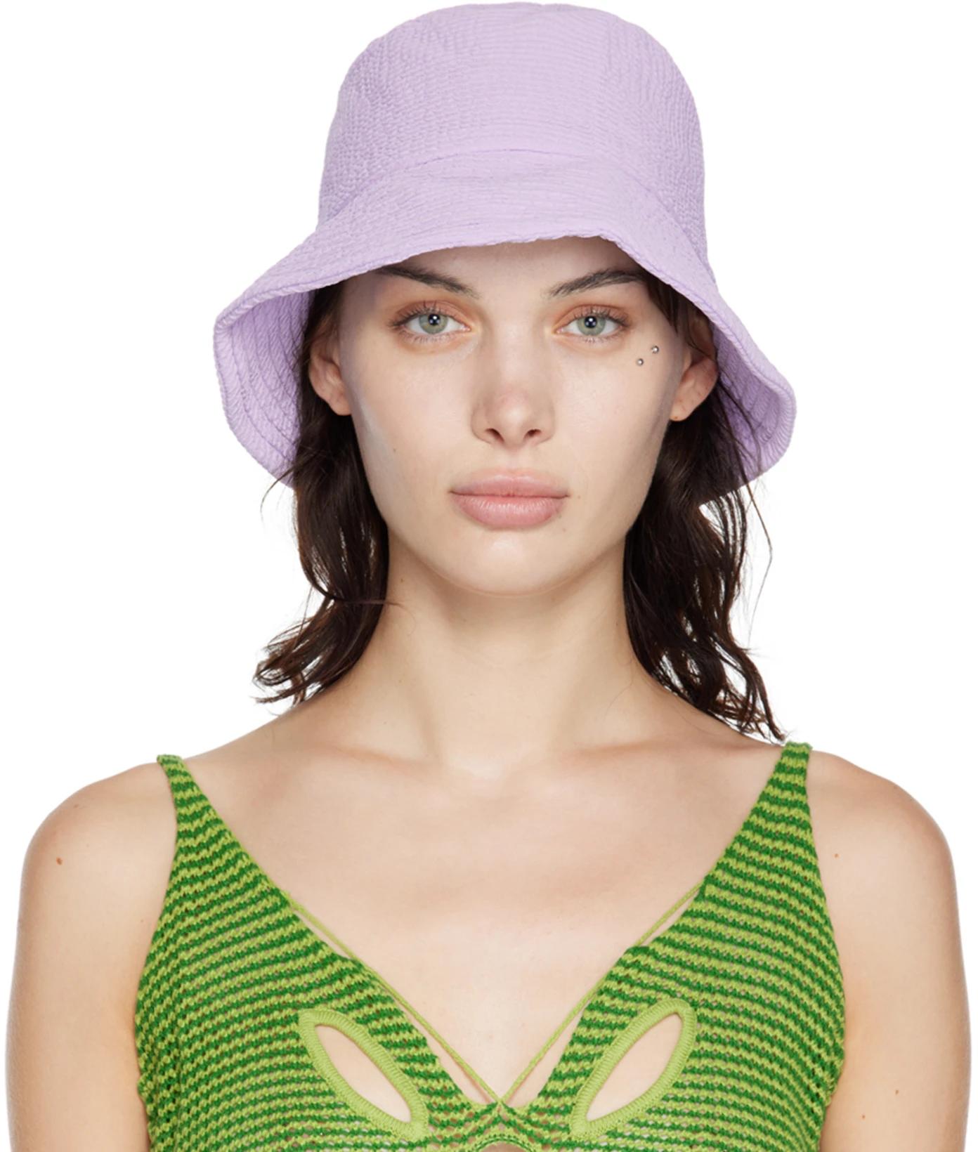 SSENSE Exclusive Purple Mona Bucket Hat by DANIELLE GUIZIO