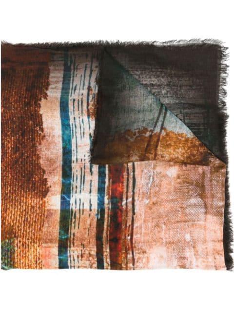 Elba abstract-print scarf by D'ANIELLO