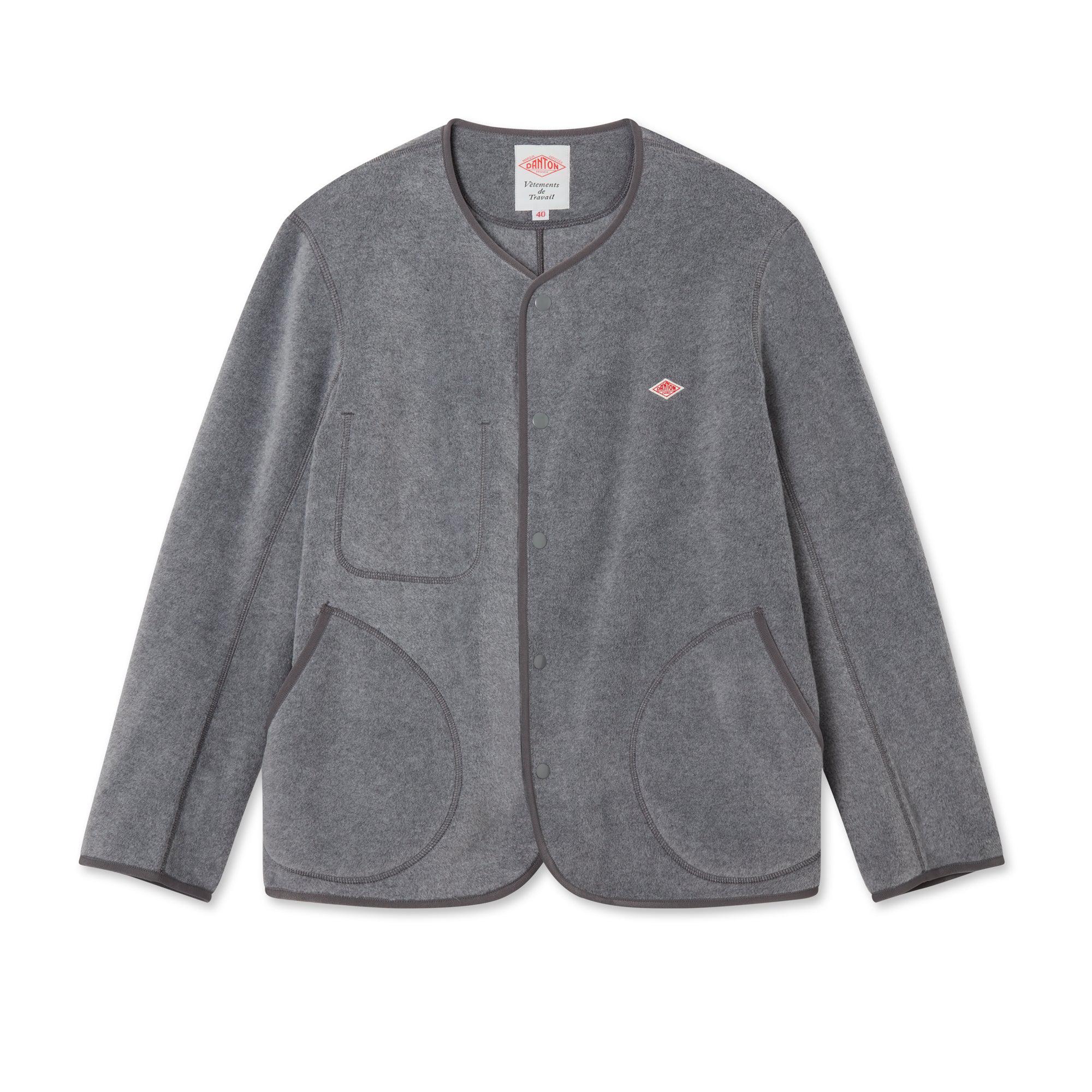 Danton Collarless Fleece Jacket (Grey 