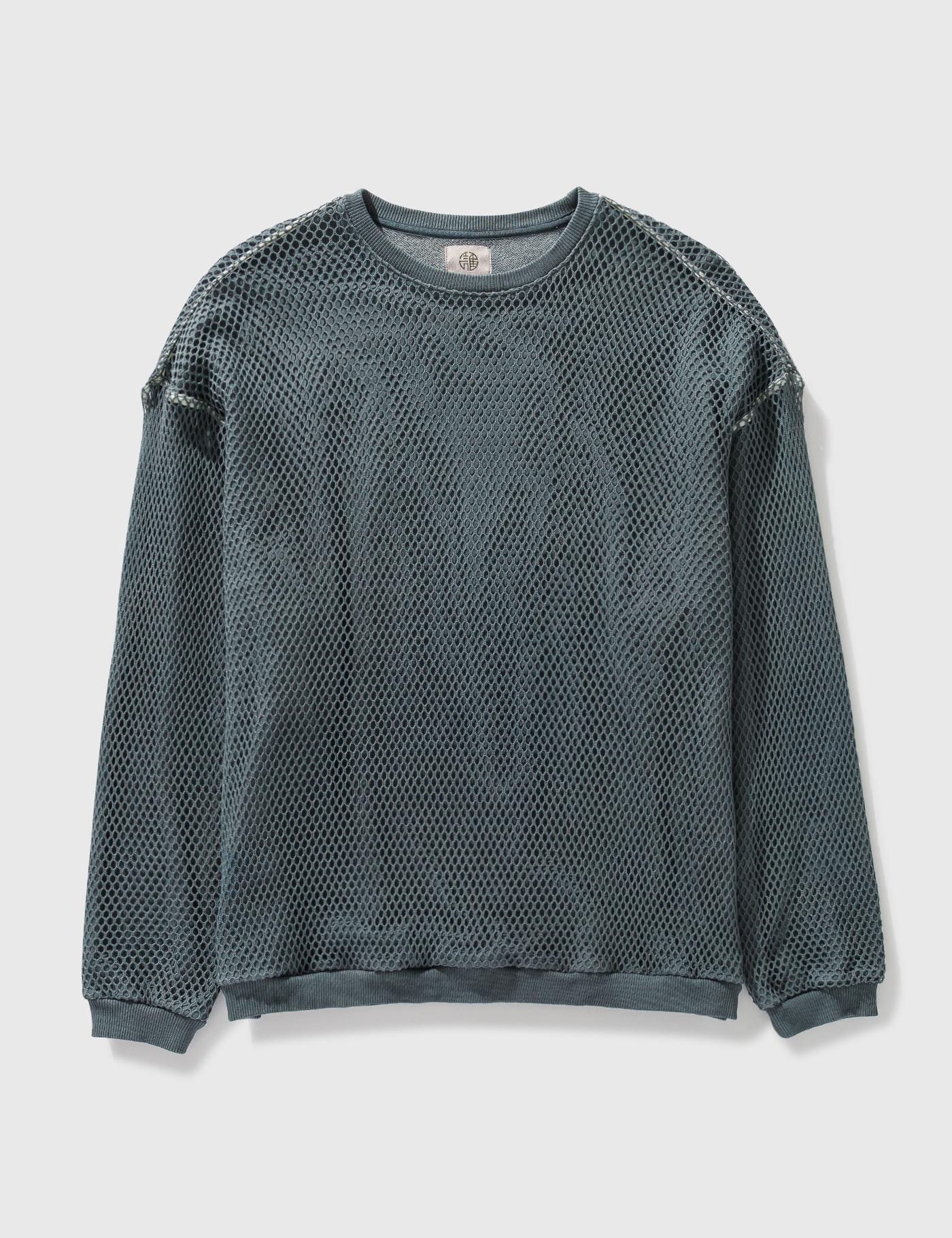 Hand Garment Dye Net Sweatshirt by DARENIMO