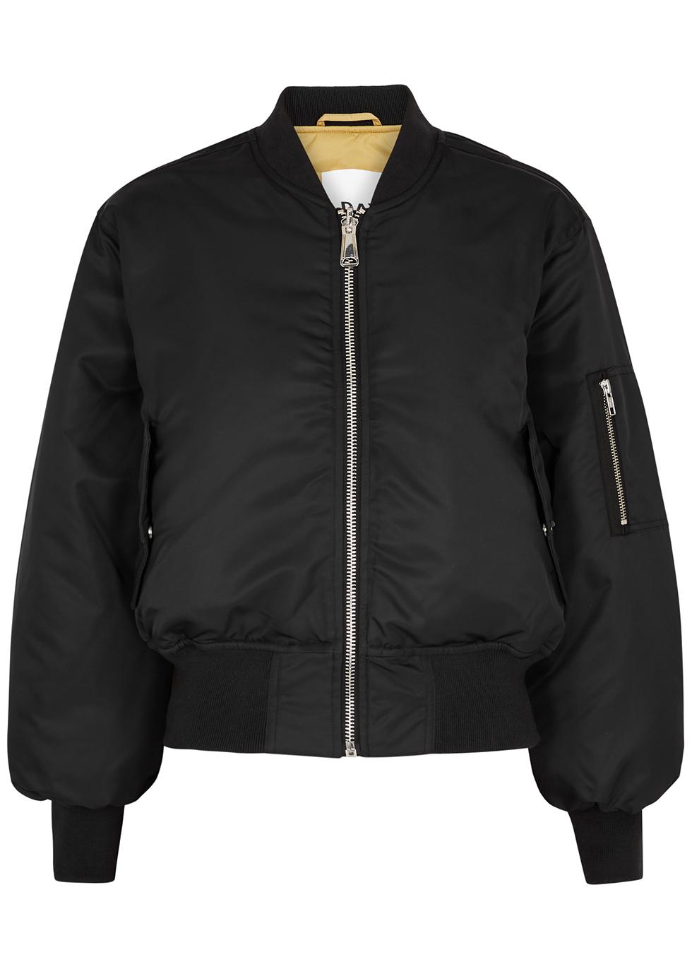 Baldur black reversible nylon bomber jacket by DAY BIRGER ET MIKKELSEN