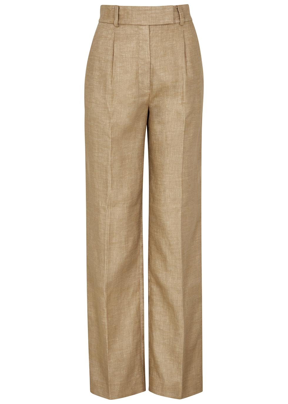 Charles brown linen-blend trousers by DAY BIRGER ET MIKKELSEN