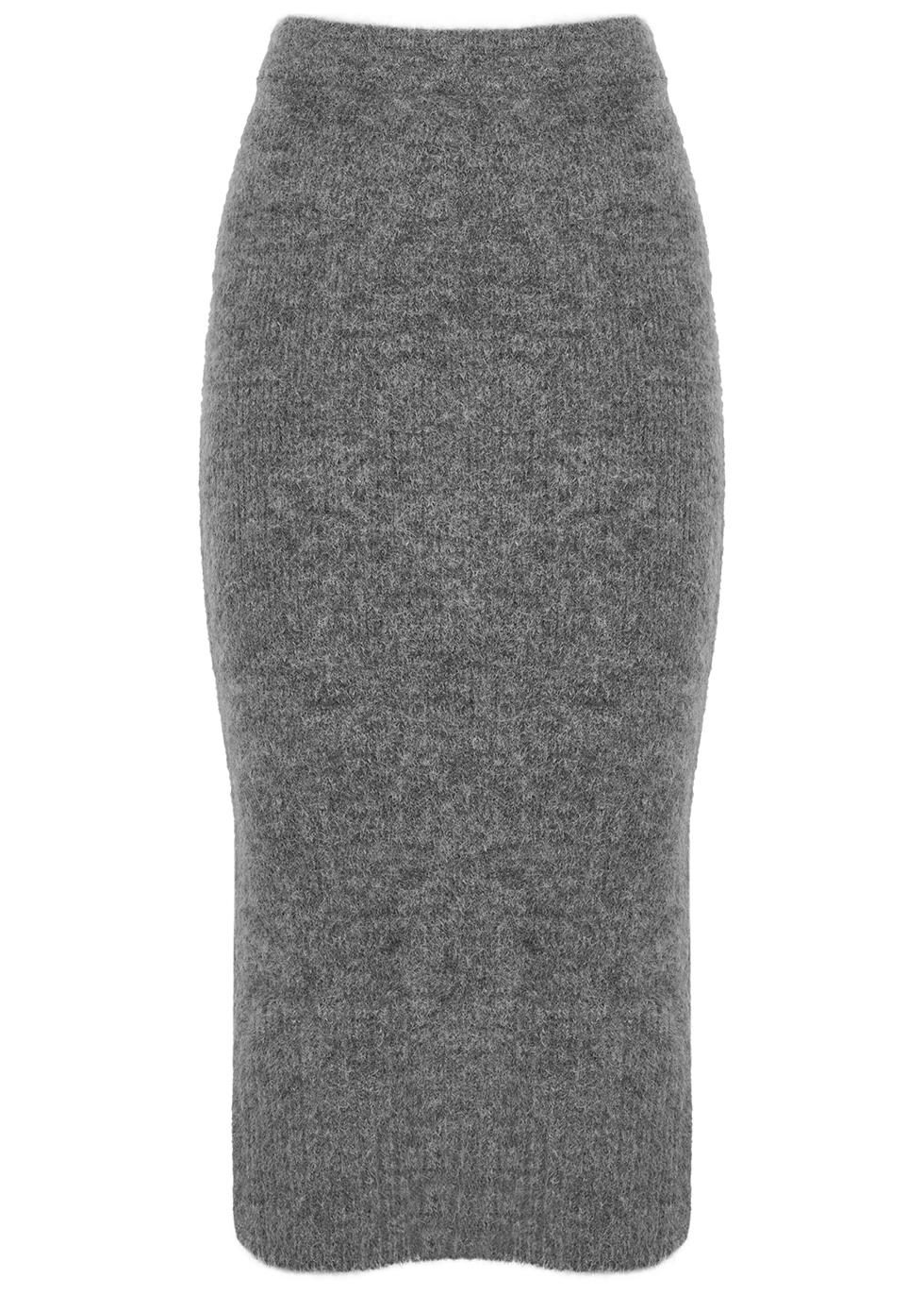 Pierre grey knitted midi skirt by DAY BIRGER ET MIKKELSEN