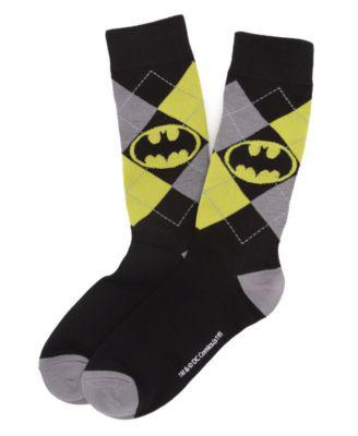 Men's Batman Argyle Classic Sock by DC COMICS