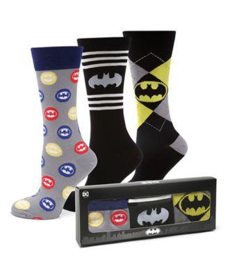 Men's Batman Sock Gift Set, Pack of 3 by DC COMICS