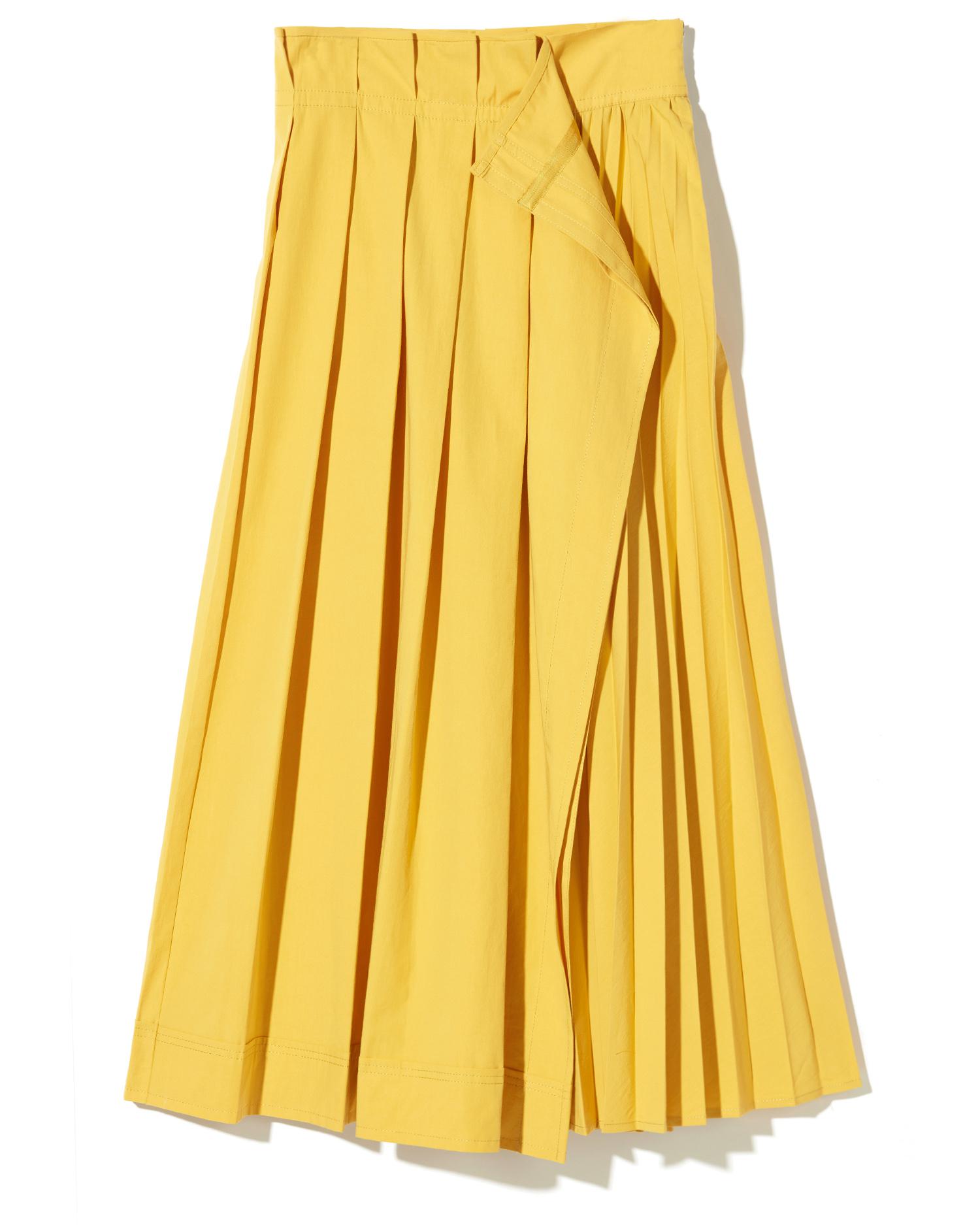 Pleated wrap skirt by D'DEMOO