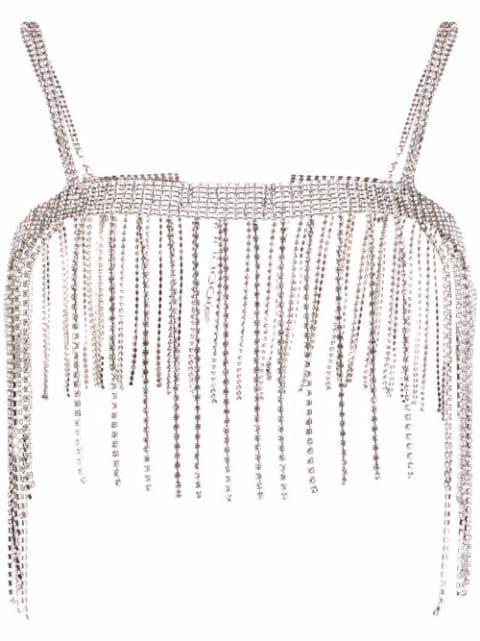 crystal-embellished bra top by DEA