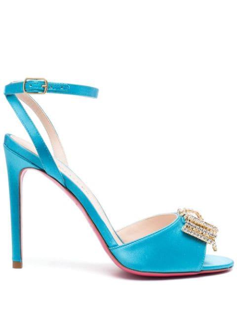 bow-embellished 100mm stiletto heels by DEE OCLEPPO