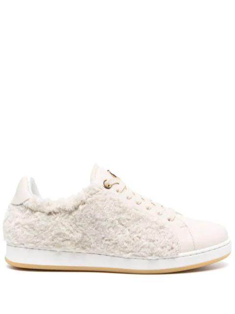 faux shearling-panel trainers by DEE OCLEPPO