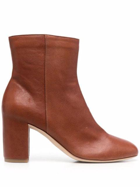 block-heel ankle boots by DEL CARLO