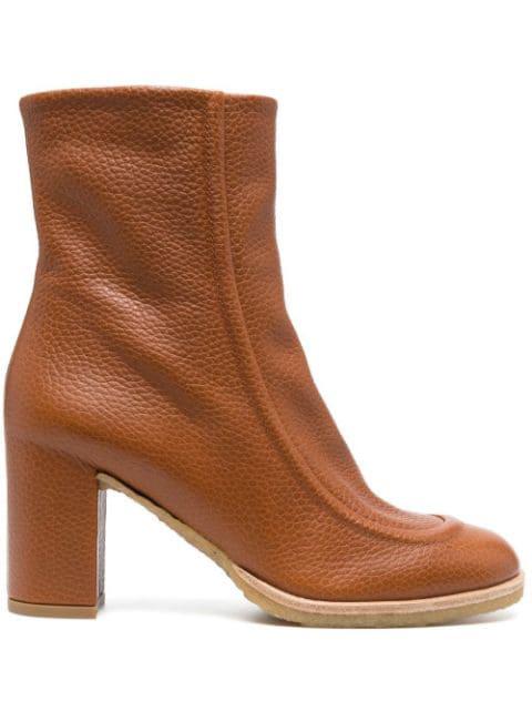 panelled ankle boots by DEL CARLO