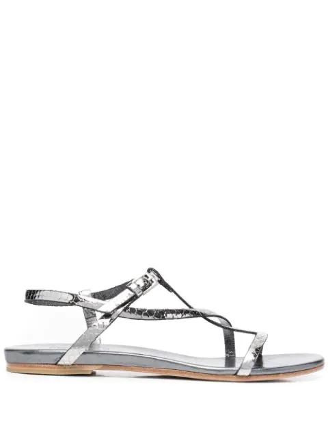 strappy flat sandals by DEL CARLO