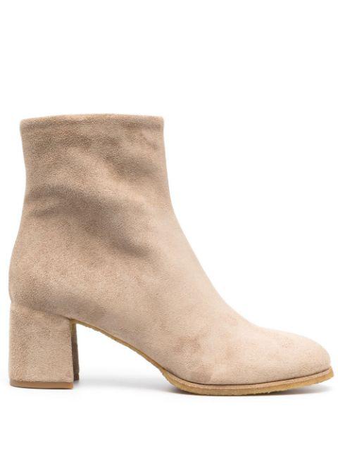 zipped ankle boots by DEL CARLO