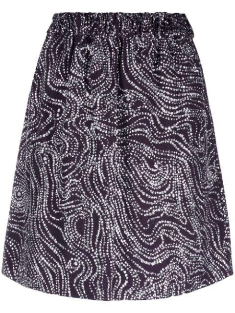 patterned mini skirt by DEL CORE