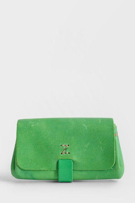 Delle Cose Green Horse Leather Wallet by DELLE COSE