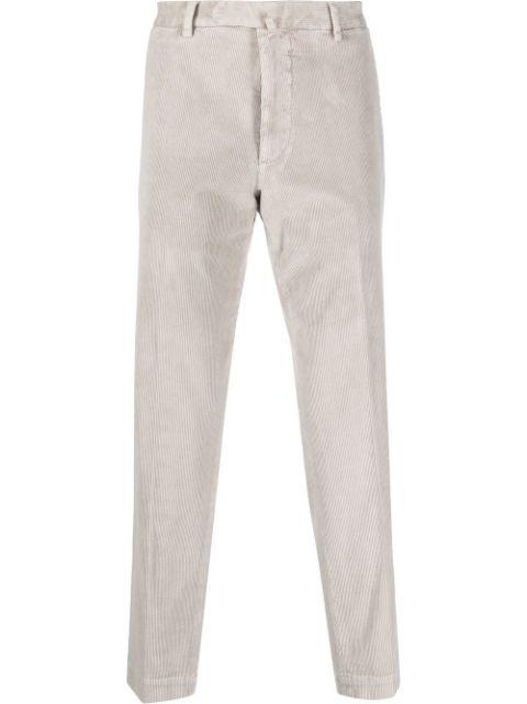corduroy straight-leg trousers by DELL'OGLIO