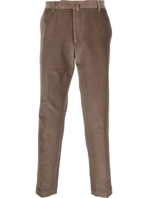 straight-leg corduroy trousers by DELL'OGLIO
