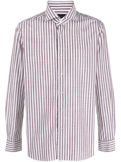 striped long-sleeve shirt by DELL'OGLIO