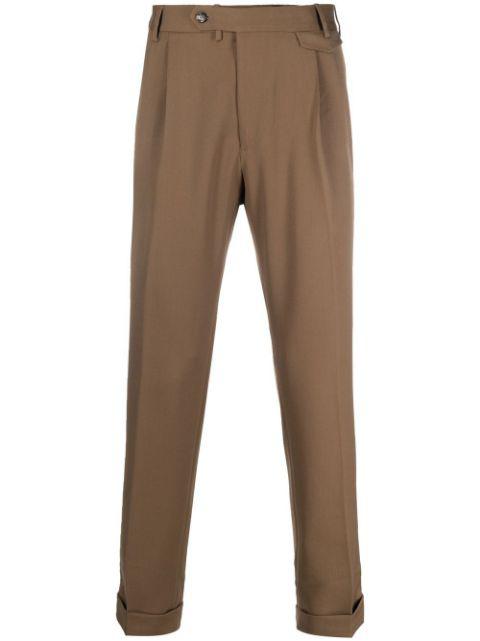 tailored straight-leg trousers by DELL'OGLIO
