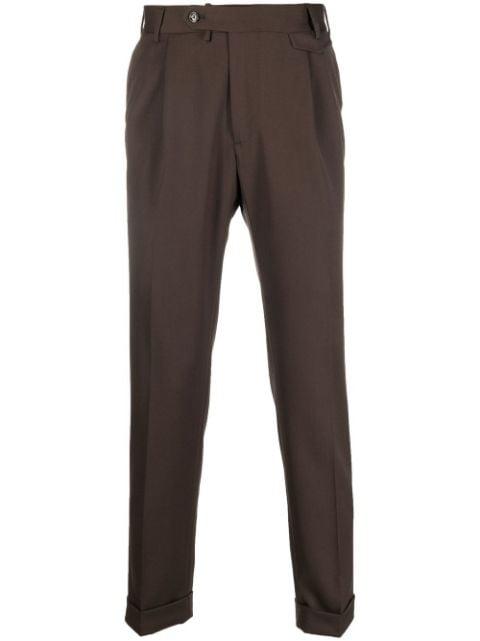 tailored straight-leg trousers by DELL'OGLIO