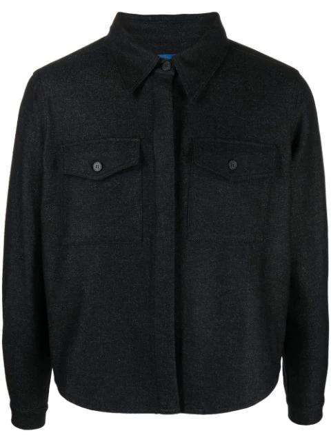 button-up knit shirt by DEPENDANCE