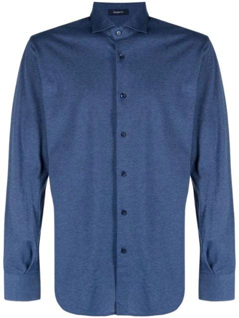 pointed-collar cotton shirt by DEPERLU