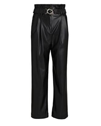 Atto Belted Faux Leather Paperbag Pants by DEREK LAM 10 CROSBY