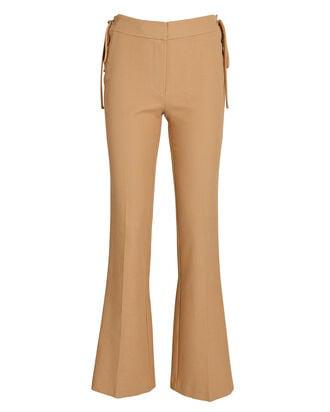 Curtis Lace-Up Flared Twill Pants by DEREK LAM 10 CROSBY
