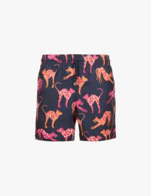 Maui animal-print swim shorts by DEREK ROSE