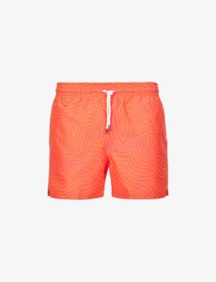 Maui graphic-print swim shorts by DEREK ROSE