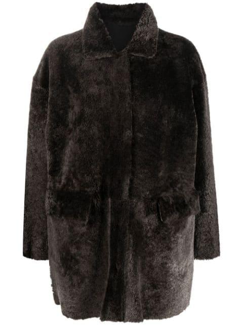 oversize shearling coat by DESA 1972