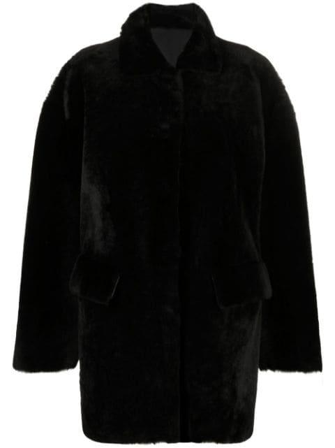 reversible shearling coat by DESA 1972
