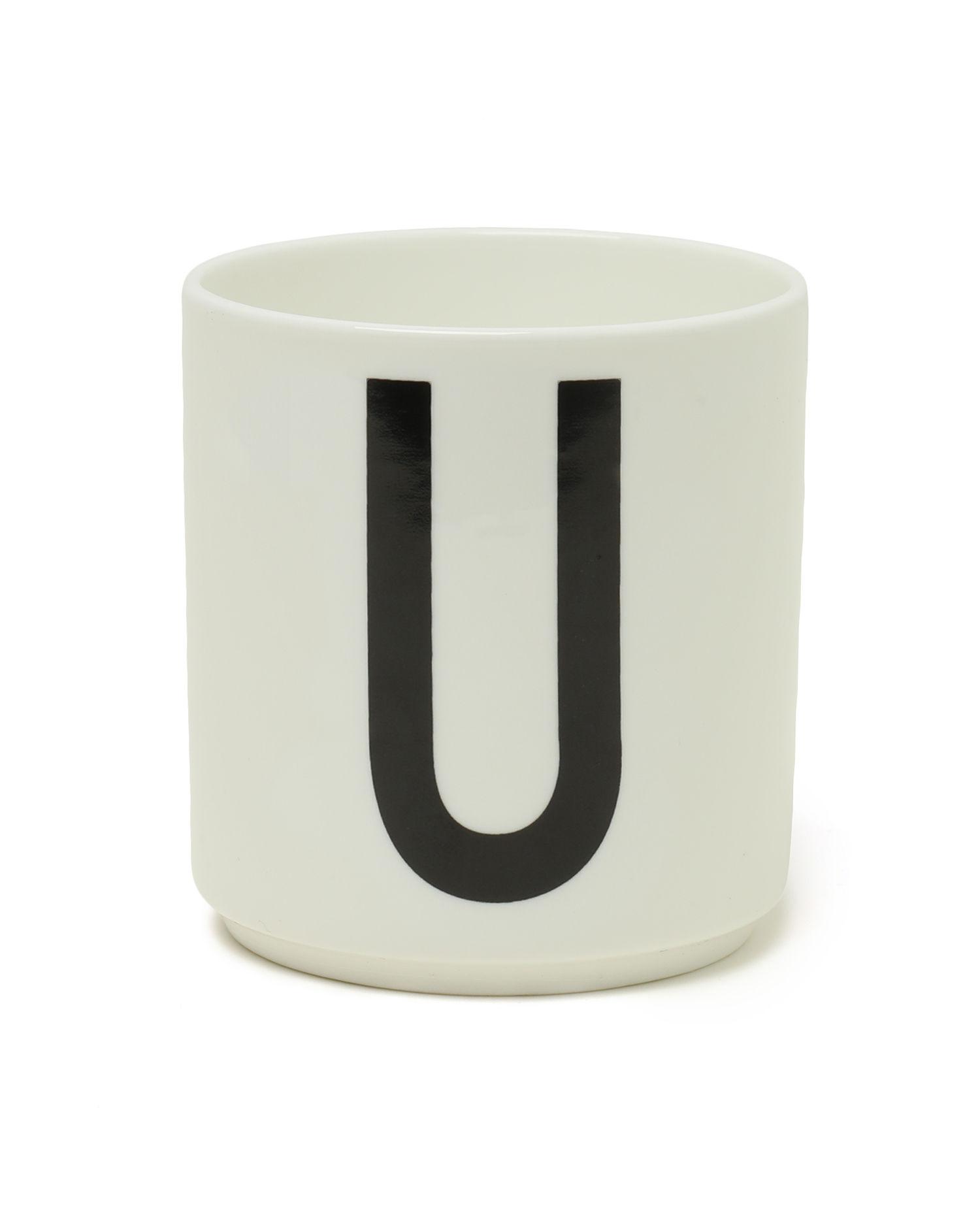 Letter U cup by DESIGN LETTERS