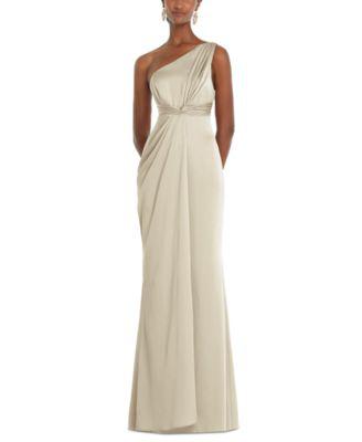 One-Shoulder Gown by DESSY COLLECTION
