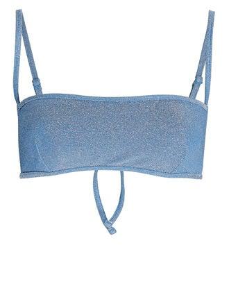 Amelia Lurex Bikini Top by DEVON WINDSOR