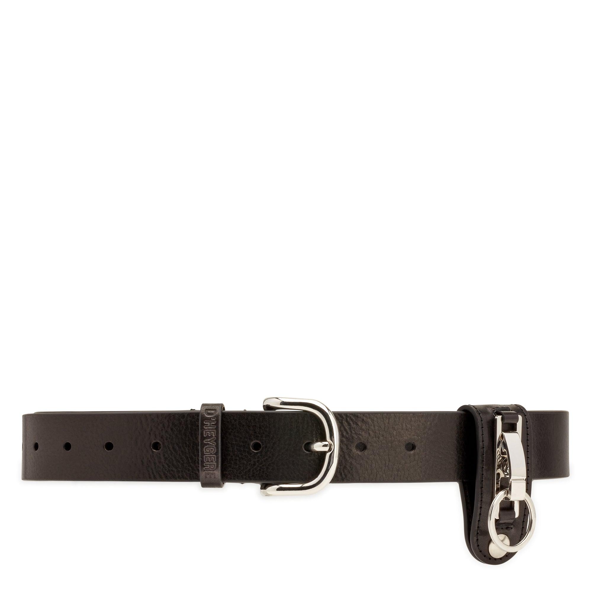 D'Heygere Key Hanger Belt (Black) by D'HEYGERE