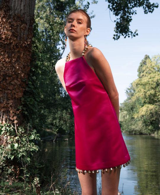 Stella Dress in Fuchsia Pink by DIANE PARIS