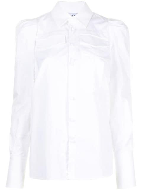 cotton poplin long-sleeved shirt by DICE KAYEK