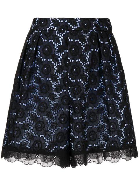 floral-lace mini skirt by DICE KAYEK