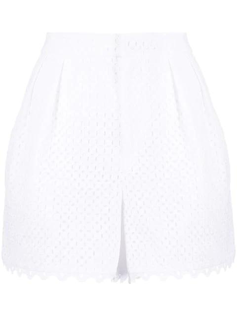 perforated-design shorts by DICE KAYEK