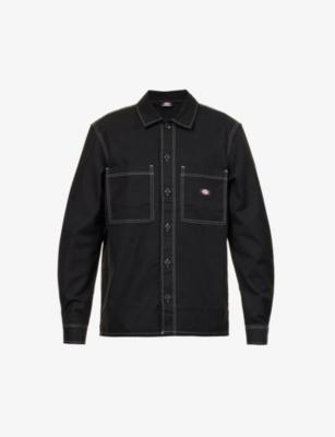 Florala contrast-stitching regular-fit cotton shirt by DICKIES