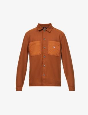 Union Springs brand-patch regular-fit woven overshirt by DICKIES