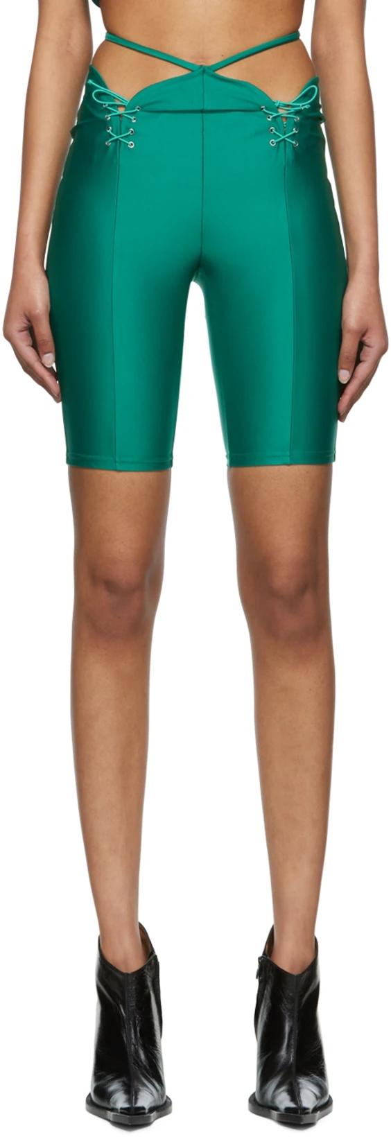 Green Nylon Shorts by DIDU