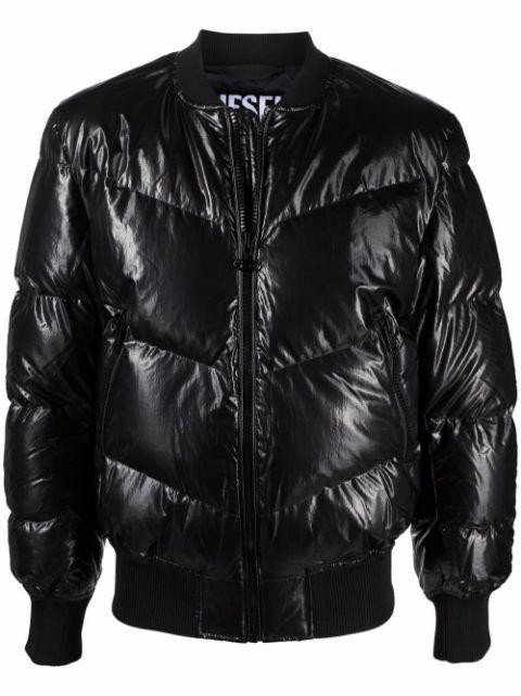 diesel quilted jacket
