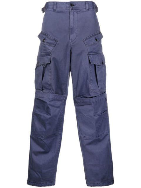 cotton cargo trousers by DIESEL