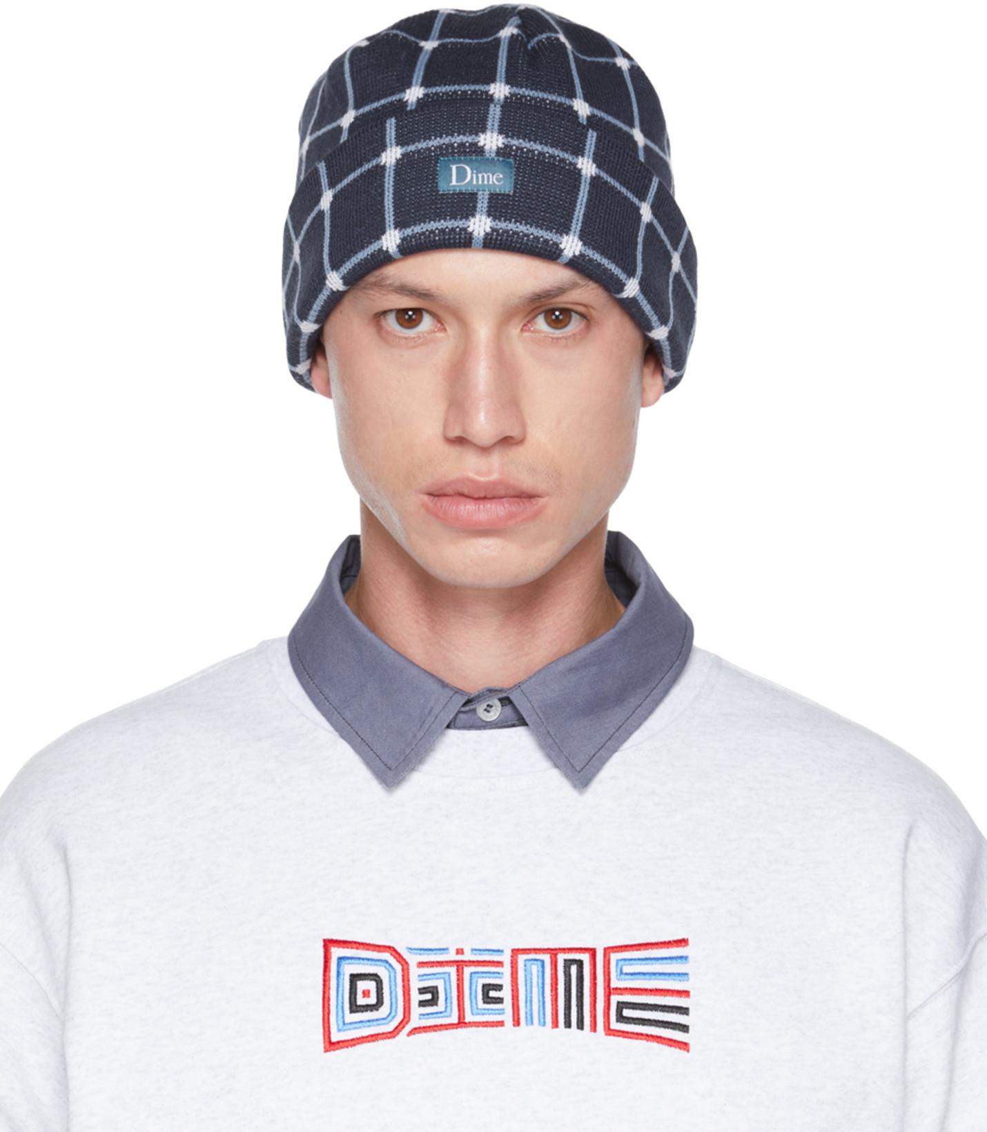 Navy Classic Illusions Beanie by DIME
