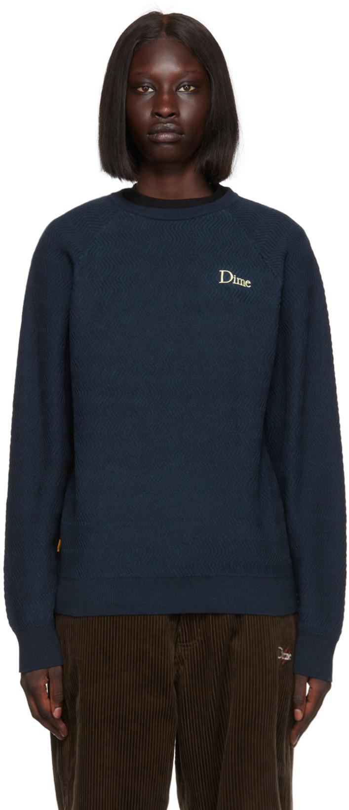 Navy Wave Sweater by DIME