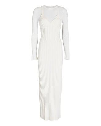 Corset Layered Knit Maxi Dress by DION LEE