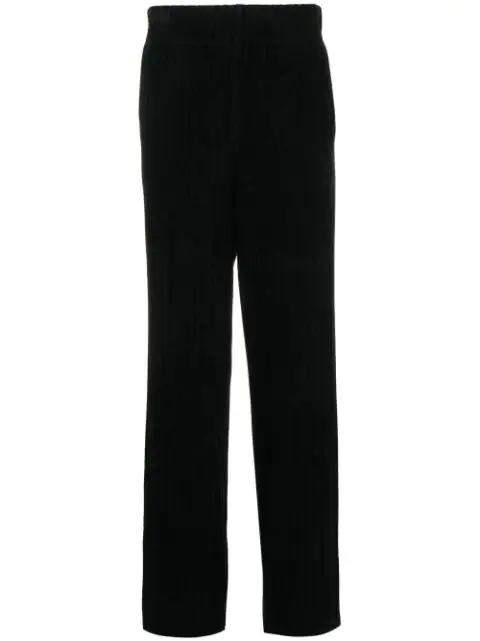 ribbed-knit flared trousers by DION LEE